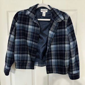 Pendleton women’s wool jacket blue plaid